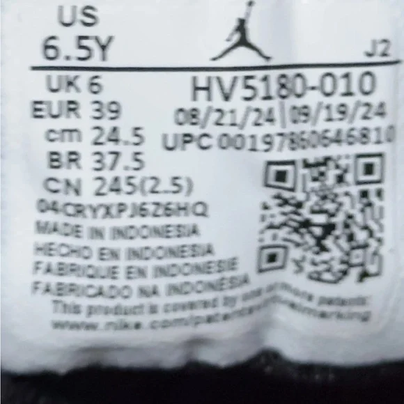 Air Jordan 1 Mid GS Reimagined - HV5180 010 - Black / Grey 6.5Y Womens 8 NEW - Picture 8 of 9